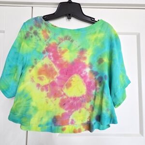 H&M Vibrant Tie-Dye Crop Top